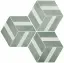 DURSTONE SIX Cementine Керамогранит Bari Aqua 23x27 глазурованный матовый