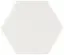 Equipe Scale Настенная керамическая плитка Hexagon White 10.7x12.4 глазурованный глянцевый