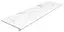 Peldano Redondeado Carrara Blanco Liso |119.7x33x14