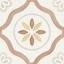 Гранит керамический 40462 LLEVANT CLAY PETALS LT 22,3х22,3 см