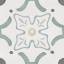 Гранит керамический 36155 SIROCCO GREEN FLOWER 22,3х22,3х0,9 см