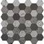Мозаика стеклянная LUXE Mirror Hexagon 31,5x32,5x0,3 см