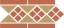 Бордюр керамический Border LISBON-1 with 1 strip (Tr.03, Dots 04, Strips 04) 28х15 см