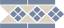 Бордюр керамический Border LISBON with 1 strip (Tr.16, Dots 11, Strips 11) 28х15 см