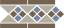 Бордюр керамический Border LISBON with 1 strip (Tr.01, Dots 29+11, Strips 29) 28х15 см