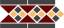 Бордюр керамический Border LISBON with 1 strip (Tr.20, Dots 14+21, Strips 14) 28х15 см