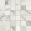 Керамогранит Мозаика калакатта люкс серебро / Mosaico Calacatta Lux Silver 29,8*29,8