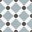 Керамогранит Keros Ceramica Barcelona Night матовый голубой черный KRS0112_16 25х25 см