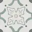 Керамогранит Peronda Sirocco Green Flower 9 36155 22.3x22.3
